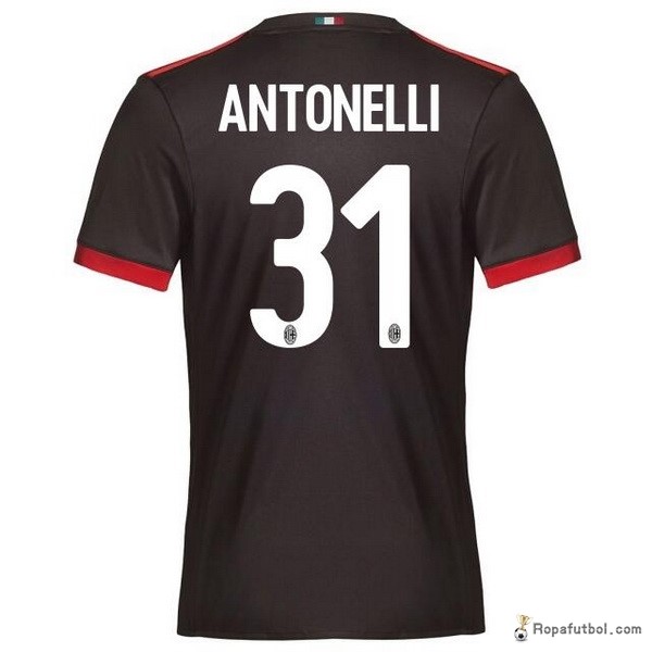 Camiseta AC Milan Replica Tercera Ropa Antonelli 2017/18